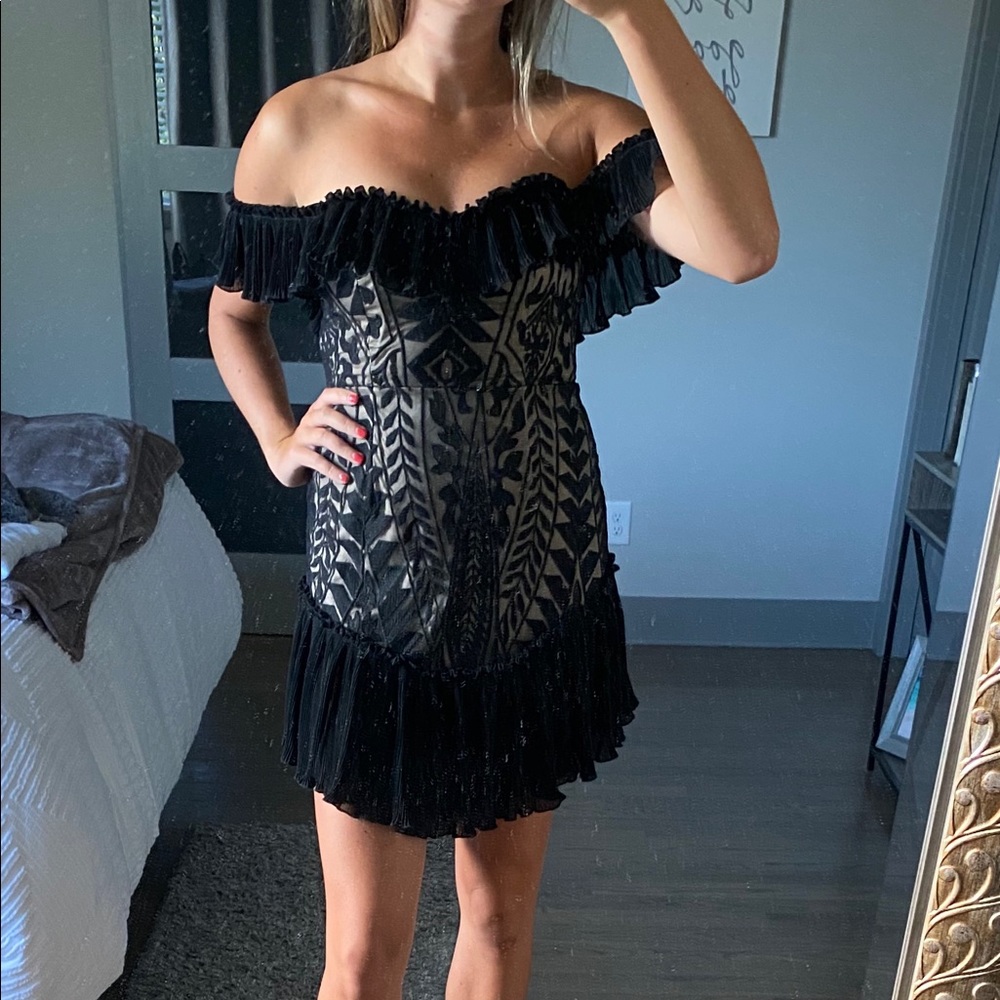 Black & Nude Saints & Secrets Dress